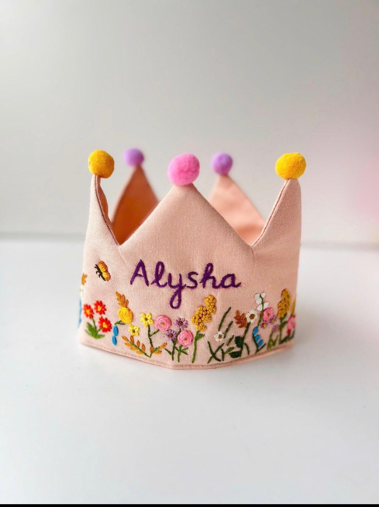 Linen Handmade Embroided Crowns